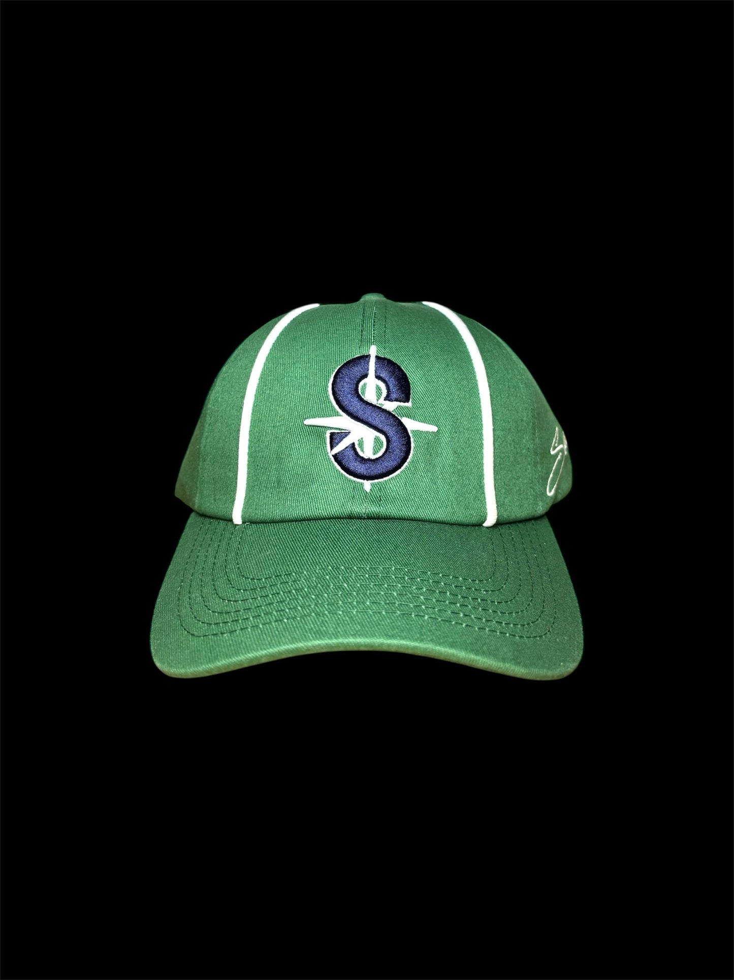 AGreen baseball cap