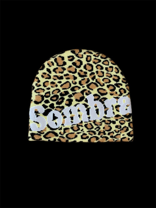 Beanie yellow leopard