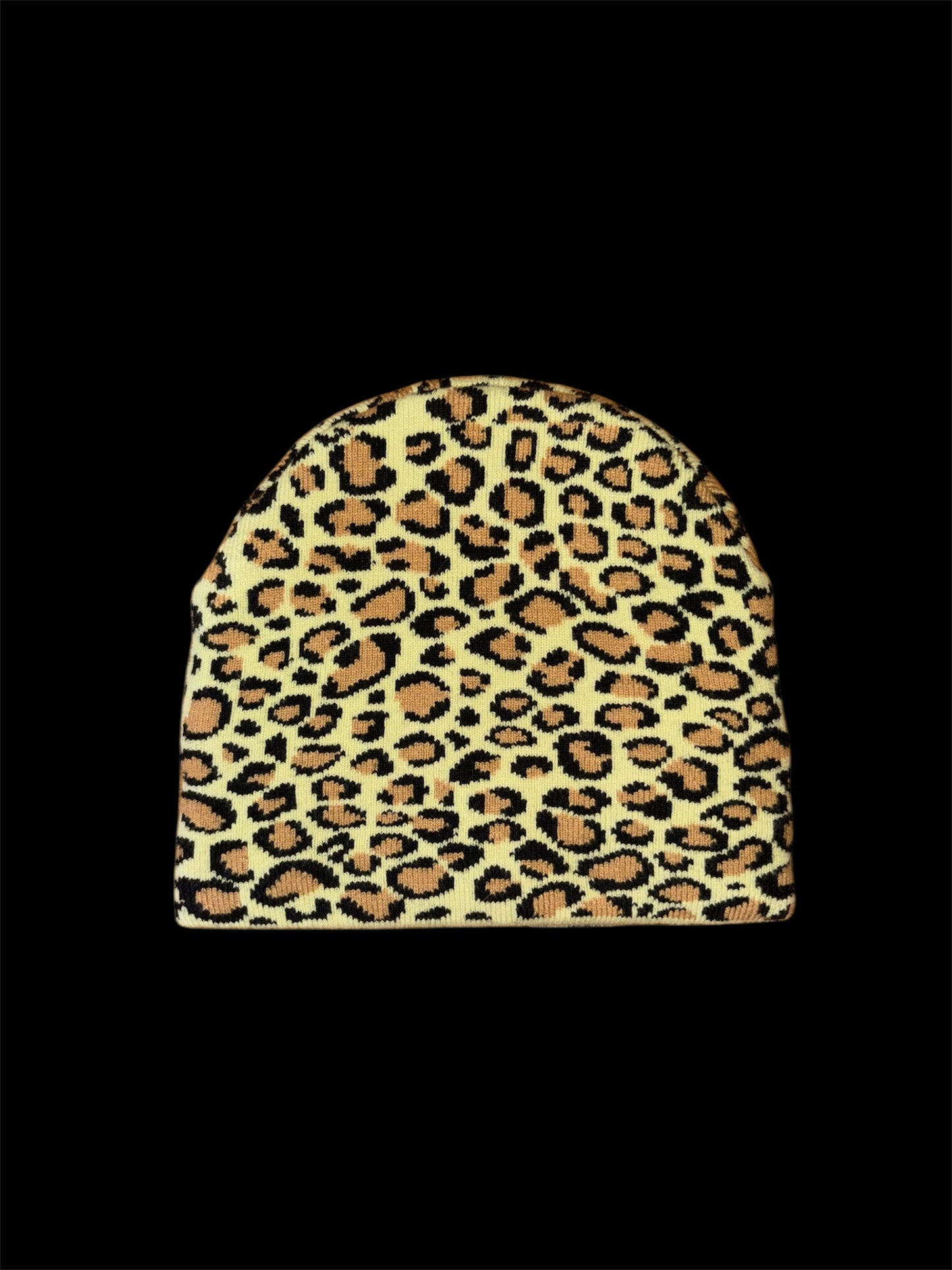 Beanie yellow leopard